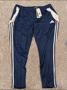 NWT adidas Women’s Tiro 24 Training Pants Navy Blue White 1X IT2668